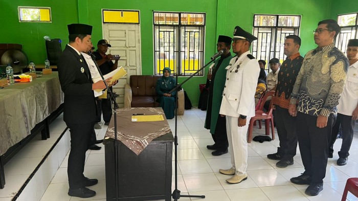 Camat Balai Jaya Lantik Eka Iskandar Sebagai Pj Penghulu Balai Jaya 