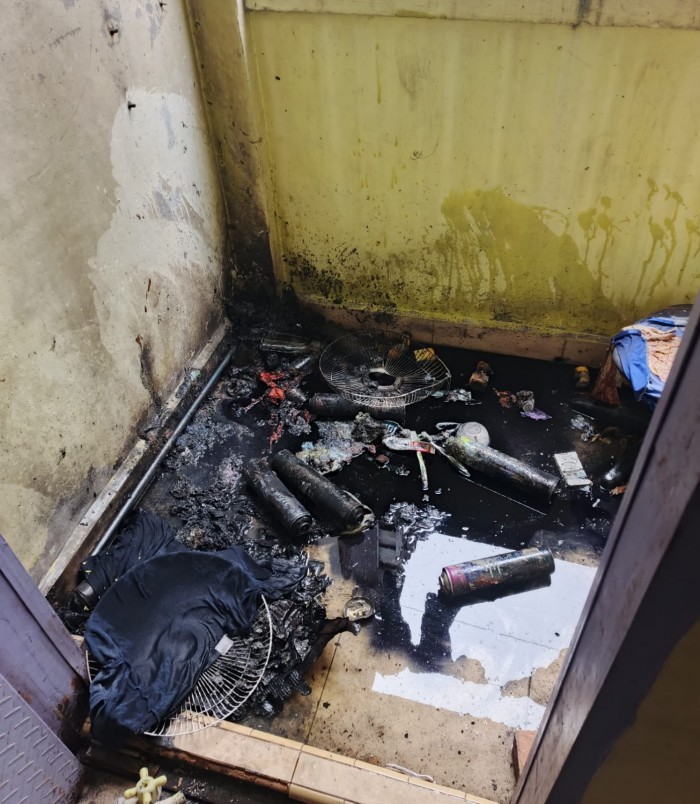 Kebakaran di Ruko Telkomsel Jalan Aman Bagansiapiapi, Api Berhasil Dipadamkan